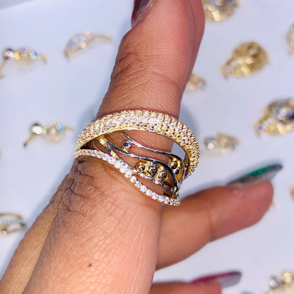 14k solid real gold Free Appraisal custom made design like no other stunning WOW - Picture 4 of 5